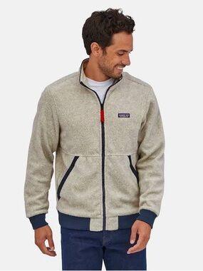 Patagonia Men's Shearling Jacket Oatmeal Heather OAT 51884